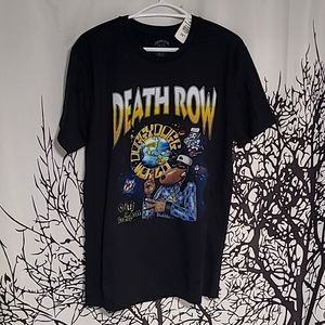 Death Row Records Snoop Dog Black Short Sleeve T-shirt